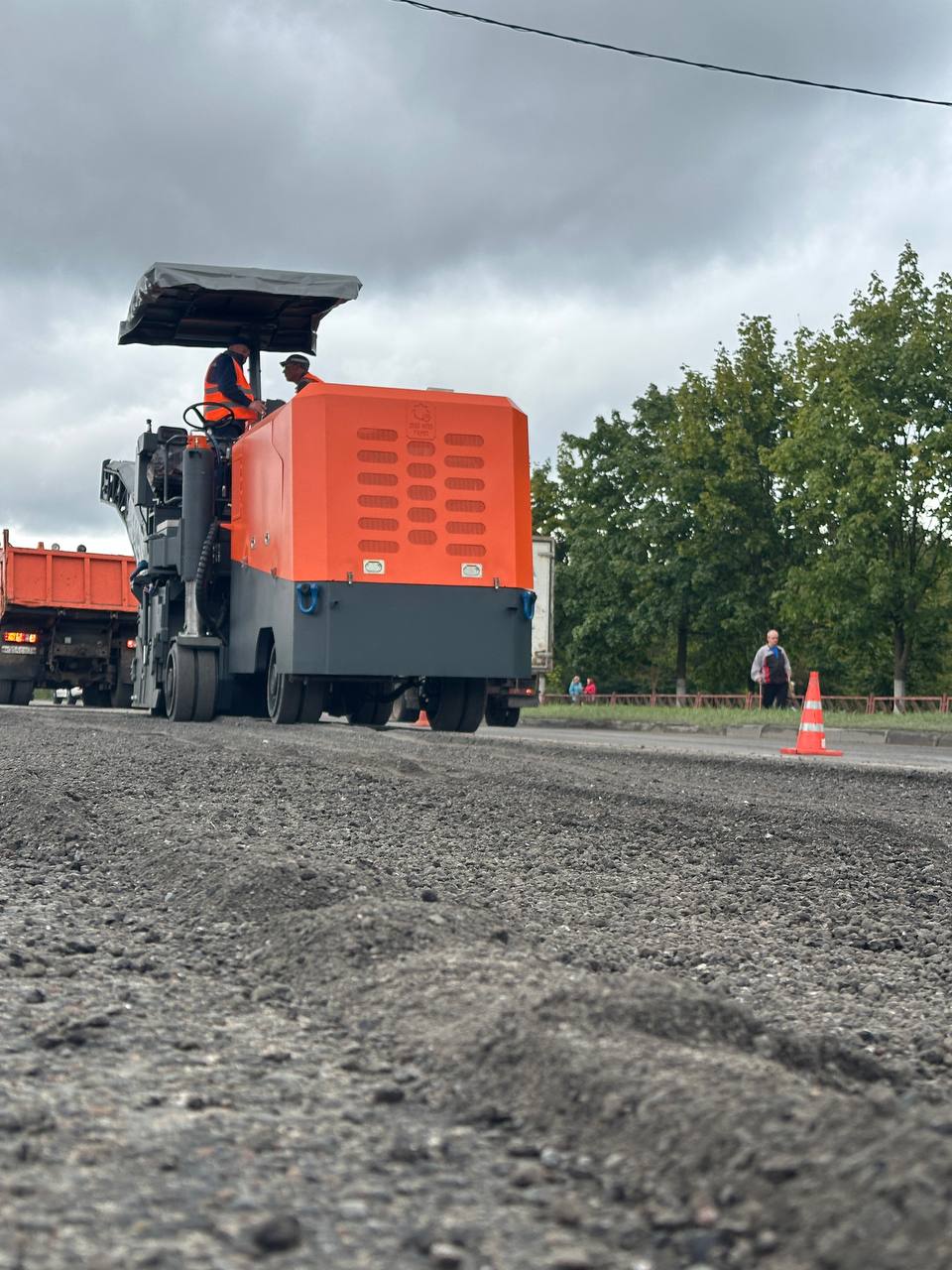 Применение колесных фрез в городском ремонте дорог